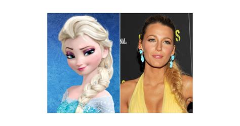 Queen Elsa — Blake Lively Celebrities Who Look Like Disney Characters