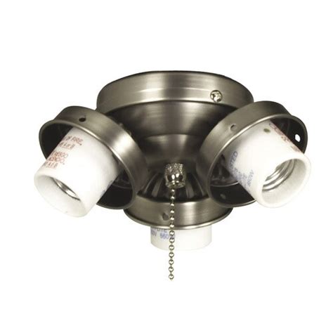 If your fan works but lights don't, here are some suggestions you can try to find the root cause of the malfunction Harbor Breeze 3-Light Antique Nickel Ceiling Fan Light Kit ...