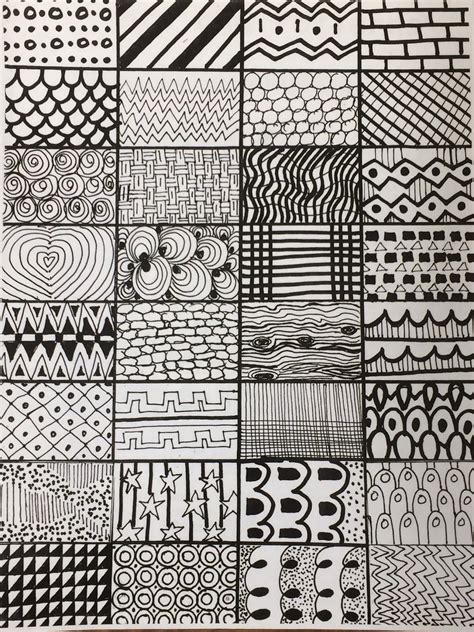 Miss French Fry Makes Art Lines And Doodles Zentangle Patterns
