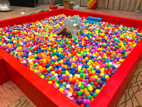 Rainbow Balloon And Ball Pit Rental Party People