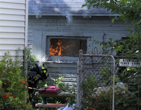 Fire Destroys Garage Truck Local News