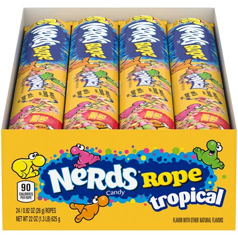 Nerds Rope Tropical Candy 092 Oz 24 Ct