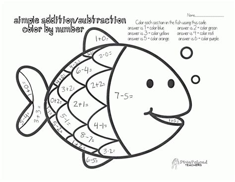10 Easy Math Coloring Sheets Images