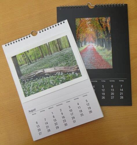 Hochwertige Fotokalender Bastelkalender 2024 Din A5 Für Fotos Bis 10x15