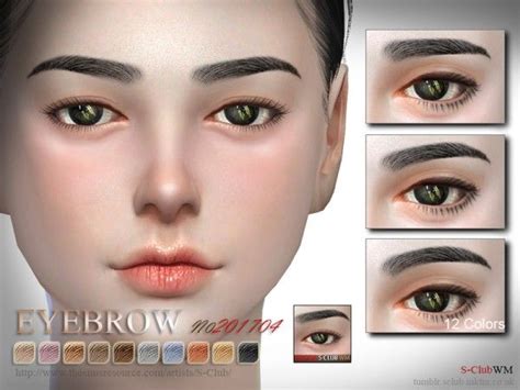 Sims 4 Resource Eyebrows Resourcesnasve