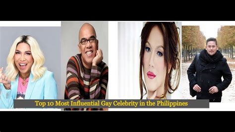 top 10 most influential gay lesbian celebrity in the philippines topshowbizph philippine