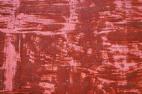 Metal Texture Painted In Red By Stocksy Contributor Aleksandra