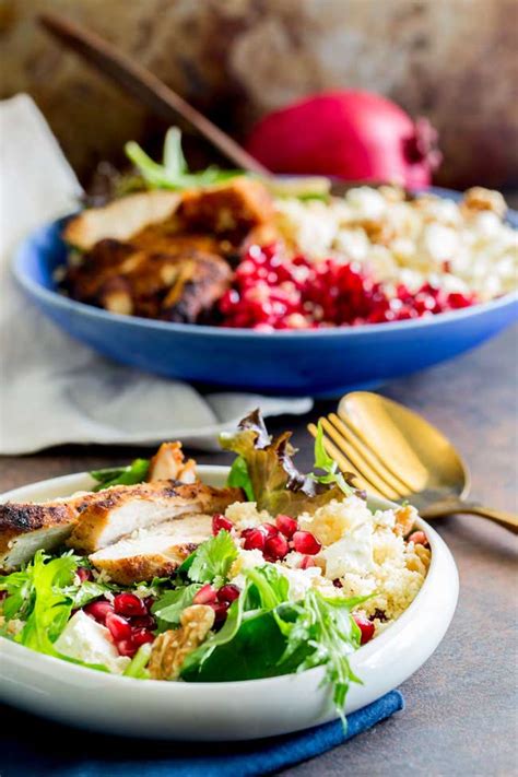 This chicken and cous cous recipe is delicious and the vegetables get a whole lot of love; Moroccan Spiced Chicken Couscous Salad Bowl | Sprinkles ...