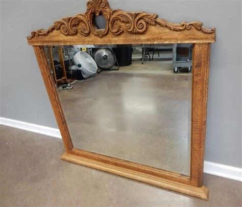 Transitional Design Online Auctions Carved Wood Mirror