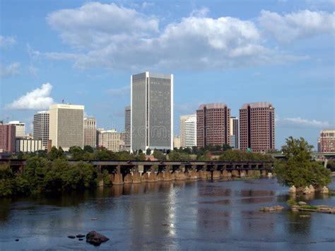 Richmond Da Virgínia Do Fundo De Bandeira Dos Estados Unidos Foto De