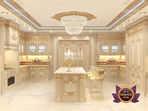Contact us to learn more about interior design work. Villa kitchen interior design