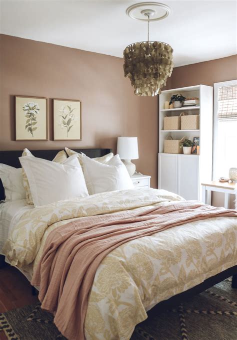 Bedroom Makeover With Salmon Walls Nesting With Grace Bedroom Office
