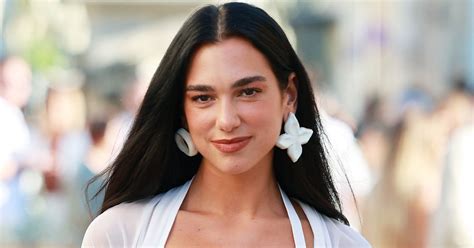 Dua Lipa Wore A Totally Sheer White Dress To A Wedding Who What Wear