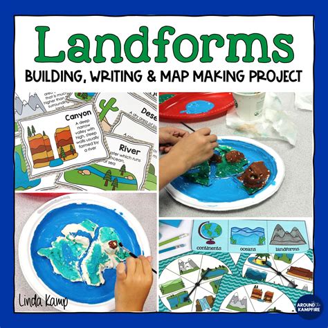 Landforms Activities Map Skills And Writing Project Around The Kampfire