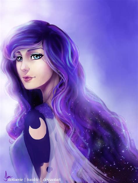 Princess Luna Humanized By ~riotfaerie On Deviantart Princess Luna