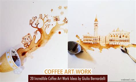 20 Incredible Coffee Artwork And Painting Ideas By Giulia Bernardelli