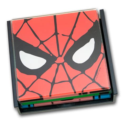 Marvel Comics Set Of 4 Coasters