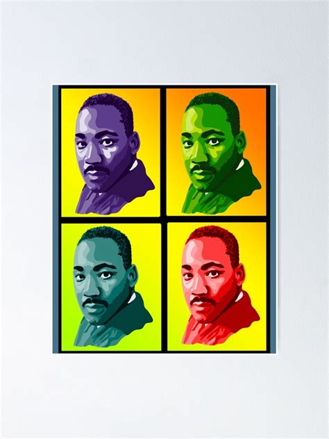 Dr Martin Luther King Jr Portrait Poster By Infinityshops Redbubble