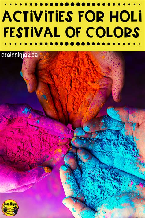 Quick And Colourful Activities For Holi The Festival Of Colours Ninja
