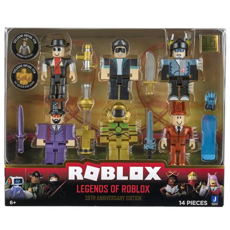 Roblox Action Collection Legends Of Roblox 15th Anniversary Gold Six