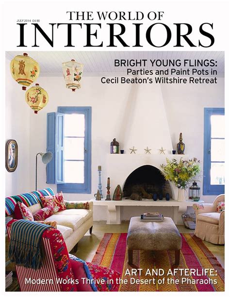 The World Of Interiors Magazine Cover July 2014 Interiors By Color