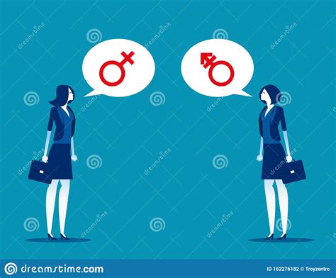 Gender Symbol Concept People Vector Third Gender Male Female Stock Vector Illustration Of