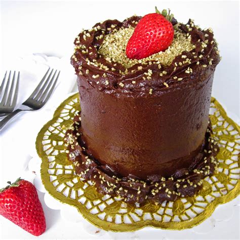 I didn't use loaf pans, however. Mini 4-Inch Double Chocolate Layer Cake For Two - The ...