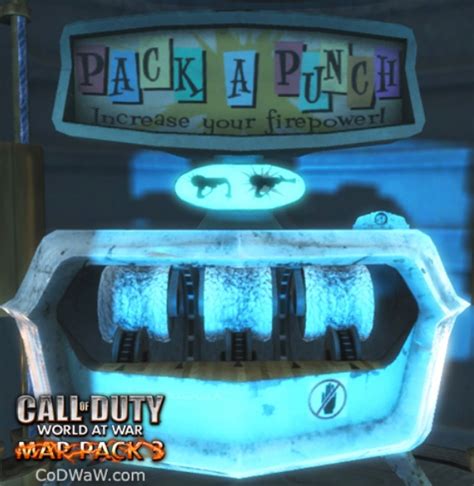 They can be found at opposite sides of each other and are clearly visible once you have exited the room where the power button is. Pack-A-Punch Machine - Nazi Zombies Wiki