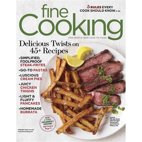 Fine Cooking 2 Year Magazine Subscription Deals