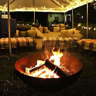 The best portable fire pits to bring from the backyard to the campsite. Rent a Big Beautiful Kadai Indian Fire Pit plus Seating ...