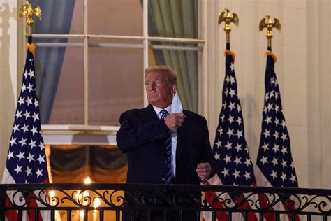Trump Removes Mask As He Returns To White House Despite Having Covid