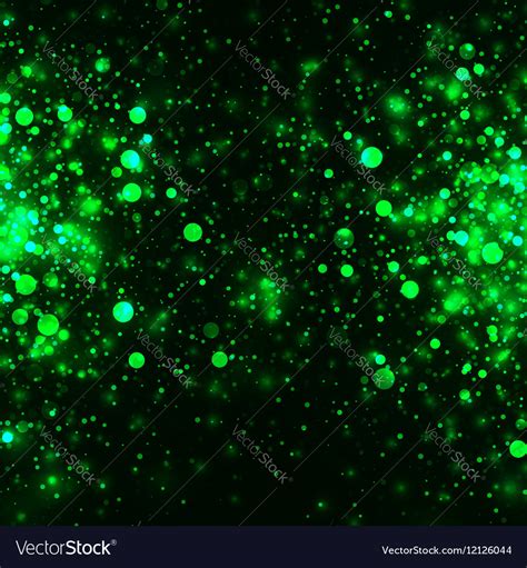 Green Glowing Light Glitter Background Royalty Free Vector