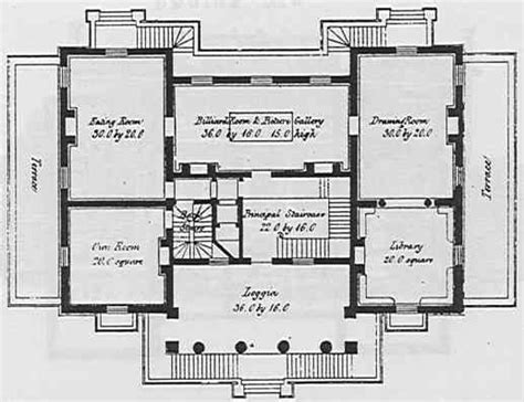 English Mansion House Plans From The 1800s House Floor Plans