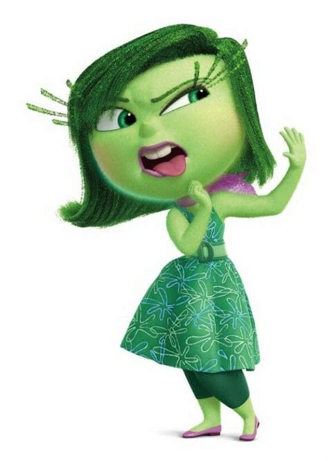 Disgust From Inside Out Movie Character Drawings Cartoon Movie