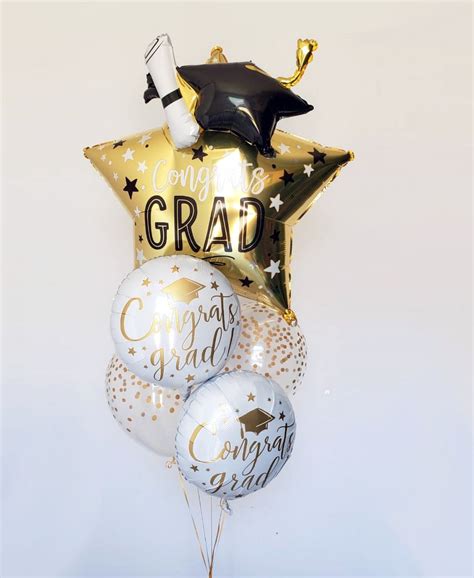 Congrats Grad Balloon Bouquet Unique Graduation Party Ideas