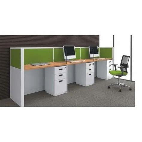 Wooden 3 Seater Linear Modular Office Workstation At Rs 7500piece In