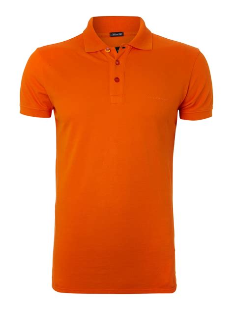 Your shirts blue orange stock images are ready. Armani Jeans Logo Polo Shirt in Orange for Men | Lyst