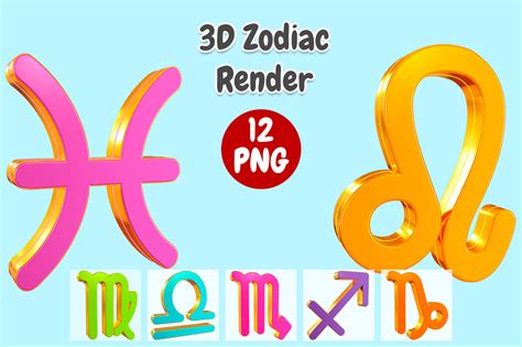 Zodiac Sign 3d Render Graphic By Arasigner · Creative Fabrica