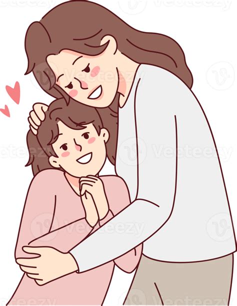Happy Mother Hugging Small Daughter 21248148 Png