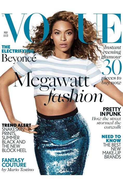 Beyonce Vogue Uk Cover Official May 2013 Issue Cover British Vogue