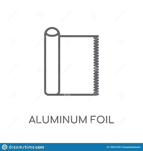 Icona Lineare Del Di Alluminio Raggiro Moderno Di Logo Del Di Alluminio