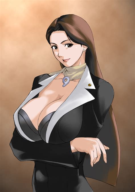 Arisawa Masaharu Mia Fey Ace Attorney Capcom Girl Breasts Brown Eyes Brown Hair