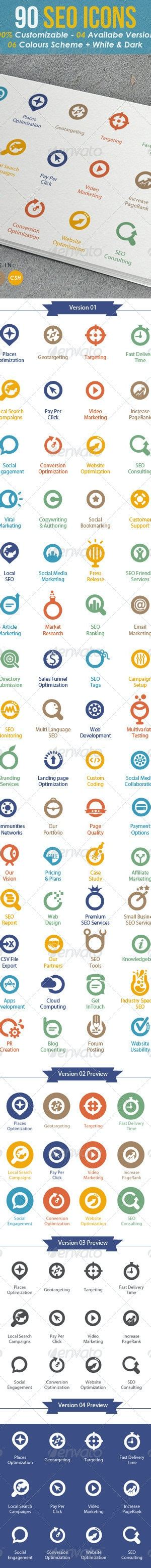 Targo Premium Seo Industry Icons By Kh2838 Graphicriver