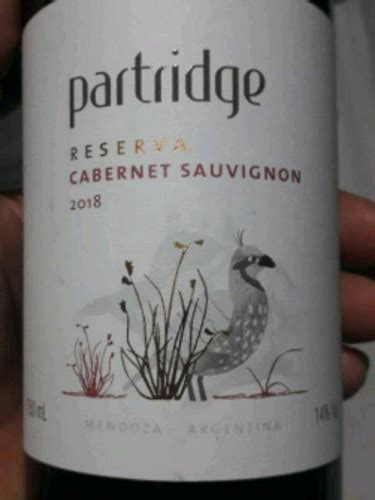 2018 Viña Las Perdices Partridge Reserva Cabernet Sauvignon Vivino
