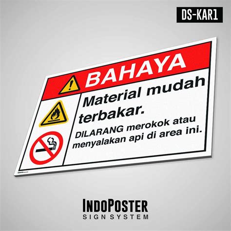 Jual Safety Sign Rambu K Pvc Ansi Mudah Terbakar Dilarang Merokok My Xxx Hot Girl