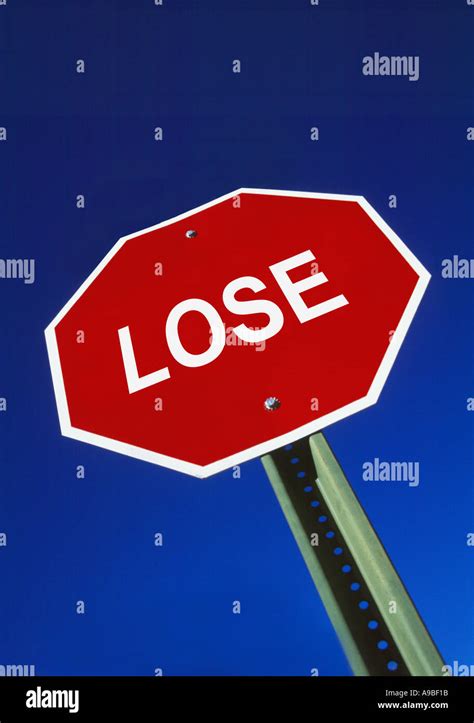 Lose Road Sign Conceptual Stock Photo Alamy