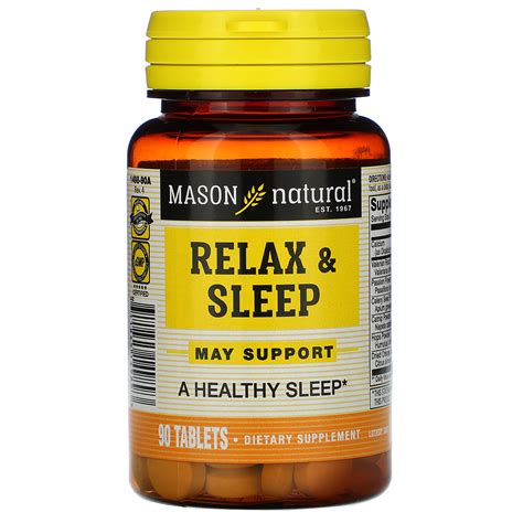 Mason Natural Relax And Sleep 90 Tablets Iherb