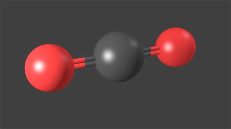 Carbon Dioxide Molecule Model 3d Model Cgtrader