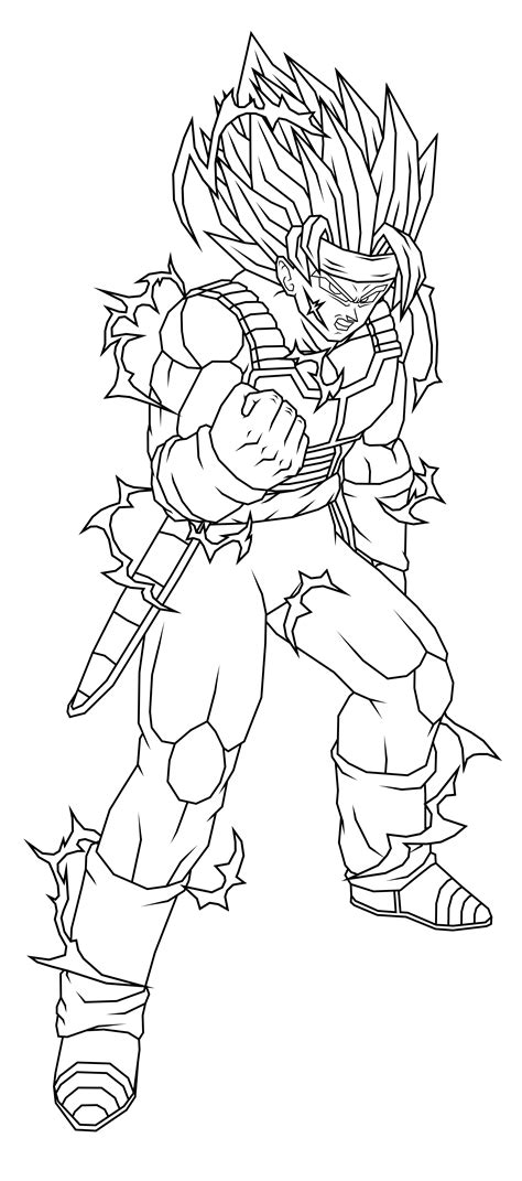 Printable cartoon dragon ball z bardock coloring page coloring page. Bardock Coloring Pages - Coloring Home