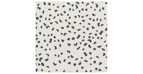 Motif Dalmatien Noir Et Blanc Moderne De Taches Tissu Zazzle